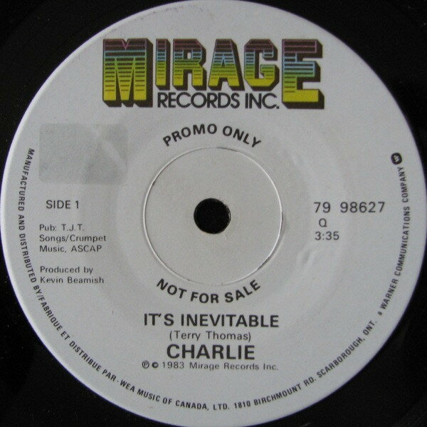 ・アーティスト Charlie ・タイトル It's Inevitable ・レーベル・型番 Mirage (2) 7998627 ・フォーマット 7インチレコード ・コンディション(盤) 良い (VG+) ・コンディション(ジャケット) ...