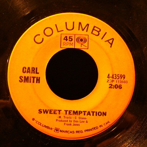 ・アーティスト Carl Smith ・タイトル Sweet Temptation ・レーベル・型番 Columbia 443599 ・フォーマット 7インチレコード ・コンディション(盤) 良い (VG+) ・コンディション(ジャケット) プレインカバー（元ジャケット／カバー無し） ・コンディション(帯) オビなし ・特記事項 【盤汚れ】 サンプル画像です。実際の商品の画像ではありません 商品写真はバーコード/カタログ番号に対応したサンプル画像ですので、お送りする商品の画像ではありません。帯やライナーなどの付属品は、特記事項に記載されている場合のみ含まれます。プロモやカラーレコードなどの仕様についても、該当する場合のみ特記事項に記載しています。 【ご購入前に必ずご確認ください】 ・本店サイト(www.recordcity.jp)とは価格、送料が違います ・本店サイト、その他支店のオーダーとは同梱発送できません ・注文確定後に別の注文を頂いた場合、注文同士の同梱は致しかねます。 ・別倉庫から発送しているため、店頭受け渡しは対応しておりません ・一部商品は他の通販サイトでも販売しているため、ご注文のタイミングによっては商品のご用意ができない場合がございます。 ・土日祝日はお休みです 金曜・祝前日9時以降のご連絡またはご入金は、返答または発送が週明け・祝日明けに順次対応となります。 ・ご購入後のキャンセル不可 ご購入後のキャンセルはいかなる理由においてもお受けできません。ご了承の上、ご購入くださいませ。 ・日本郵便(ゆうパック/ゆうメール)によるお届けになります。 ・中古品であることをご理解ください 当ストアでは中古商品を主に販売しております。中古品であることをご理解の上ご購入ください。また、一部商品はRecordCityオンラインストアで試聴可能です。 ・返品について お客様のご都合による返品は一切承っておりません。 表記の内容と実際の商品に相違がある場合、また針飛び等で返品・返金をご希望される場合は、商品の到着後1週間以内にご連絡ください。商品の返送をこちらで確認後、キャンセル・返金を行います。 コンディションVG以下の商品は返品できません。プレイに影響のない表面のこすれ傷、プレス起因のノイズ盤は返品の対象外です。 【コンディション表記】 ・ほぼ新品(M-)(Like New) 完全な新品。未使用。当店ではほぼ使用しません ・非常に良い(EX)(Excellent) 中古盤として美品な状態。わずかな経年を感じるものの傷みを感じさせない、当店基準で最高の状態 ・良い(VG+)(Very Good Plus) 丁寧に扱われた中古品で、軽い使用感がみられる。 ・可(VG)(Acceptable) 使い込まれた中古品で、「良い」よりもさらに使用感がみられる。 ・悪い(VG-)(Bad) 状態が悪いアイテム。使用の保障はなく、再生不可、針飛び、目立つノイズがあるかもしれない。状態によるクレーム不可。返品不可。 ・非常に悪い(G)(Very Bad) 「悪い」よりさらに状態が悪いアイテム。使用の保障はなく、再生不可、針飛び、目立つノイズがあるかもしれない。状態によるクレーム不可。返品不可。 ・ジャンク(Fair)(Junk/Fair) 割れている、反っている、水ダメージがある、カビ、ジャケットが分離している、ひどい書き込み、ひどい擦れなど最低の状態。使用の保障はなく、再生不可、針飛び、目立つノイズがあるかもしれない。状態によるクレーム不可。返品不可。 ・ジャンク(Poor)(Junk/Poor) 割れている、反っている、水ダメージがある、カビ、ジャケットが分離している、ひどい書き込み、ひどい擦れなど最低の状態。使用の保障はなく、再生不可、針飛び、目立つノイズがあるかもしれない。状態によるクレーム不可。返品不可。