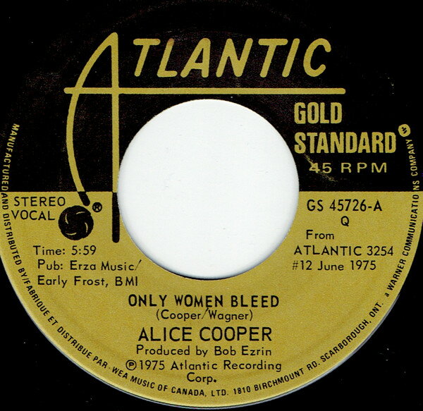 【中古】加7” Alice Cooper Only Women Bleed / Welcome To My Nightmare GS45726 Atlantic /00080