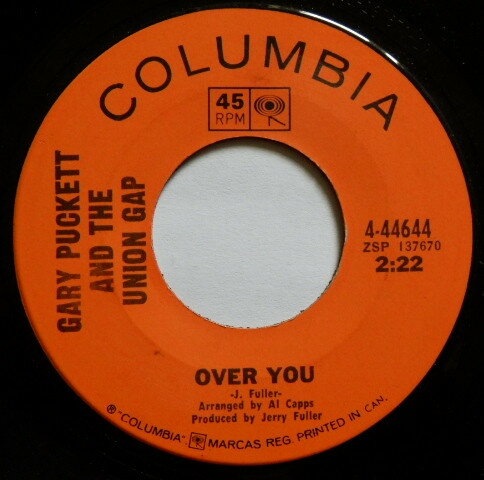 ・アーティスト Gary Puckett & The Union Gap ・タイトル Over You ・レーベル・型番 Columbia 444644 ・フォーマット 7インチレコード ・コンディション(盤) 良い (VG+) ・コンディション(ジャケット) プレインカバー（元ジャケット／カバー無し） ・コンディション(帯) オビなし ・特記事項 サンプル画像です。実際の商品の画像ではありません 商品写真はバーコード/カタログ番号に対応したサンプル画像ですので、お送りする商品の画像ではありません。帯やライナーなどの付属品は、特記事項に記載されている場合のみ含まれます。プロモやカラーレコードなどの仕様についても、該当する場合のみ特記事項に記載しています。 【ご購入前に必ずご確認ください】 ・本店サイト(www.recordcity.jp)とは価格、送料が違います ・本店サイト、その他支店のオーダーとは同梱発送できません ・注文確定後に別の注文を頂いた場合、注文同士の同梱は致しかねます。 ・別倉庫から発送しているため、店頭受け渡しは対応しておりません ・一部商品は他の通販サイトでも販売しているため、ご注文のタイミングによっては商品のご用意ができない場合がございます。 ・土日祝日はお休みです 金曜・祝前日9時以降のご連絡またはご入金は、返答または発送が週明け・祝日明けに順次対応となります。 ・ご購入後のキャンセル不可 ご購入後のキャンセルはいかなる理由においてもお受けできません。ご了承の上、ご購入くださいませ。 ・日本郵便(ゆうパック/ゆうメール)によるお届けになります。 ・中古品であることをご理解ください 当ストアでは中古商品を主に販売しております。中古品であることをご理解の上ご購入ください。また、一部商品はRecordCityオンラインストアで試聴可能です。 ・返品について お客様のご都合による返品は一切承っておりません。 表記の内容と実際の商品に相違がある場合、また針飛び等で返品・返金をご希望される場合は、商品の到着後1週間以内にご連絡ください。商品の返送をこちらで確認後、キャンセル・返金を行います。 コンディションVG以下の商品は返品できません。プレイに影響のない表面のこすれ傷、プレス起因のノイズ盤は返品の対象外です。 【コンディション表記】 ・ほぼ新品(M-)(Like New) 完全な新品。未使用。当店ではほぼ使用しません ・非常に良い(EX)(Excellent) 中古盤として美品な状態。わずかな経年を感じるものの傷みを感じさせない、当店基準で最高の状態 ・良い(VG+)(Very Good Plus) 丁寧に扱われた中古品で、軽い使用感がみられる。 ・可(VG)(Acceptable) 使い込まれた中古品で、「良い」よりもさらに使用感がみられる。 ・悪い(VG-)(Bad) 状態が悪いアイテム。使用の保障はなく、再生不可、針飛び、目立つノイズがあるかもしれない。状態によるクレーム不可。返品不可。 ・非常に悪い(G)(Very Bad) 「悪い」よりさらに状態が悪いアイテム。使用の保障はなく、再生不可、針飛び、目立つノイズがあるかもしれない。状態によるクレーム不可。返品不可。 ・ジャンク(Fair)(Junk/Fair) 割れている、反っている、水ダメージがある、カビ、ジャケットが分離している、ひどい書き込み、ひどい擦れなど最低の状態。使用の保障はなく、再生不可、針飛び、目立つノイズがあるかもしれない。状態によるクレーム不可。返品不可。 ・ジャンク(Poor)(Junk/Poor) 割れている、反っている、水ダメージがある、カビ、ジャケットが分離している、ひどい書き込み、ひどい擦れなど最低の状態。使用の保障はなく、再生不可、針飛び、目立つノイズがあるかもしれない。状態によるクレーム不可。返品不可。