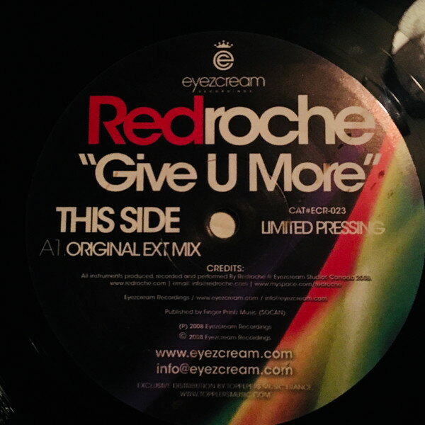 ・アーティスト Redroche ・タイトル Give U More ・レーベル・型番 Eyezcream Recordings ECR023 ・フォーマット 12インチレコード ・コンディション(盤) 良い (VG+) ・コンディション(ジャケット) プレインカバー（元ジャケット／カバー無し） ・コンディション(帯) オビなし ・特記事項 サンプル画像です。実際の商品の画像ではありません 商品写真はバーコード/カタログ番号に対応したサンプル画像ですので、お送りする商品の画像ではありません。帯やライナーなどの付属品は、特記事項に記載されている場合のみ含まれます。プロモやカラーレコードなどの仕様についても、該当する場合のみ特記事項に記載しています。 【ご購入前に必ずご確認ください】 ・本店サイト(www.recordcity.jp)とは価格、送料が違います ・本店サイト、その他支店のオーダーとは同梱発送できません ・注文確定後に別の注文を頂いた場合、注文同士の同梱は致しかねます。 ・別倉庫から発送しているため、店頭受け渡しは対応しておりません ・一部商品は他の通販サイトでも販売しているため、ご注文のタイミングによっては商品のご用意ができない場合がございます。 ・土日祝日はお休みです 金曜・祝前日9時以降のご連絡またはご入金は、返答または発送が週明け・祝日明けに順次対応となります。 ・ご購入後のキャンセル不可 ご購入後のキャンセルはいかなる理由においてもお受けできません。ご了承の上、ご購入くださいませ。 ・日本郵便(ゆうパック/ゆうメール)によるお届けになります。 ・中古品であることをご理解ください 当ストアでは中古商品を主に販売しております。中古品であることをご理解の上ご購入ください。また、一部商品はRecordCityオンラインストアで試聴可能です。 ・返品について お客様のご都合による返品は一切承っておりません。 表記の内容と実際の商品に相違がある場合、また針飛び等で返品・返金をご希望される場合は、商品の到着後1週間以内にご連絡ください。商品の返送をこちらで確認後、キャンセル・返金を行います。 コンディションVG以下の商品は返品できません。プレイに影響のない表面のこすれ傷、プレス起因のノイズ盤は返品の対象外です。 【コンディション表記】 ・ほぼ新品(M-)(Like New) 完全な新品。未使用。当店ではほぼ使用しません ・非常に良い(EX)(Excellent) 中古盤として美品な状態。わずかな経年を感じるものの傷みを感じさせない、当店基準で最高の状態 ・良い(VG+)(Very Good Plus) 丁寧に扱われた中古品で、軽い使用感がみられる。 ・可(VG)(Acceptable) 使い込まれた中古品で、「良い」よりもさらに使用感がみられる。 ・悪い(VG-)(Bad) 状態が悪いアイテム。使用の保障はなく、再生不可、針飛び、目立つノイズがあるかもしれない。状態によるクレーム不可。返品不可。 ・非常に悪い(G)(Very Bad) 「悪い」よりさらに状態が悪いアイテム。使用の保障はなく、再生不可、針飛び、目立つノイズがあるかもしれない。状態によるクレーム不可。返品不可。 ・ジャンク(Fair)(Junk/Fair) 割れている、反っている、水ダメージがある、カビ、ジャケットが分離している、ひどい書き込み、ひどい擦れなど最低の状態。使用の保障はなく、再生不可、針飛び、目立つノイズがあるかもしれない。状態によるクレーム不可。返品不可。 ・ジャンク(Poor)(Junk/Poor) 割れている、反っている、水ダメージがある、カビ、ジャケットが分離している、ひどい書き込み、ひどい擦れなど最低の状態。使用の保障はなく、再生不可、針飛び、目立つノイズがあるかもしれない。状態によるクレーム不可。返品不可。