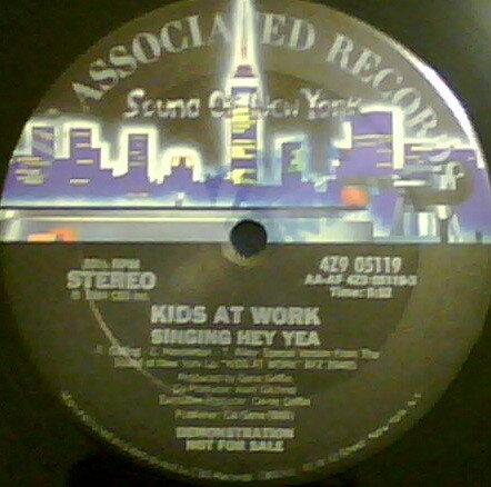 米12” Kids At Work Singing Hey Yea 4Z905119PROMO CBS Associated Recor プロモ /00250