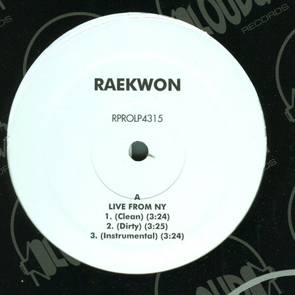 【中古】米12” Raekwon Live From New York / Power RPROLP4315 Loud Records /00250