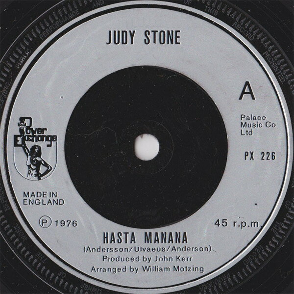 【中古】7” Judy Stone Hasta Manana PX226 Power Exchange Recor /00080