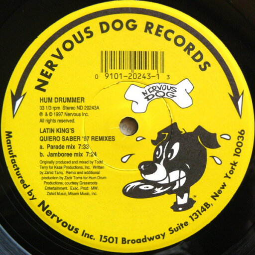【中古】米12” Latin Kings / Zack Toms, Hum D Quero Saber 97 Remixes / If You Believe ND20243 Nervous Dog Records /00250 【中古】米12” Latin Kings / Zack Toms, Hum D Quero Saber 97 Remixes / If You Believe ND20243 Nervous Dog Records /00250