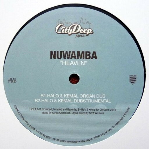 【中古】米12” Nuwamba Heaven CD13 CityDeep Music /00250 【中古】米12” Nuwamba Heaven CD13 CityDeep Music /00250