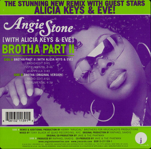 【中古】米12” Angie Stone, Alicia Keys & Eve Brotha Part II J1PV211391 J Records /00250