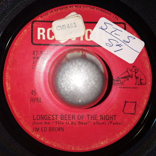 【中古】加7” Jim Ed Brown Longest Beer Of The Night / Whats A Girl Like You ( 479677 RCA Victor /00080 【中古】加7” Jim Ed Brown Longest Beer Of The Night / Whats A Girl Like You ( 479677 RCA Victor /00080
