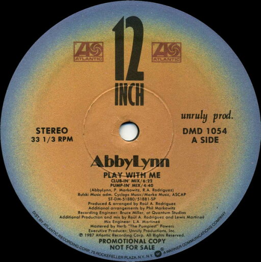 【中古】米12” Abby Lynn Play With Me DMD1054 Atlantic /00250 【中古】米12” Abby Lynn Play With Me DMD1054 Atlantic /00250