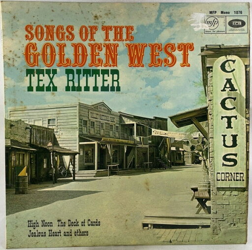 【中古】英LP Tex Ritter Songs Of The Golden West MFP1076 Music For Pleasure /00260 【中古】英LP Tex Ritter Songs Of The Golden West MFP1076 Music For Pleasure /00260