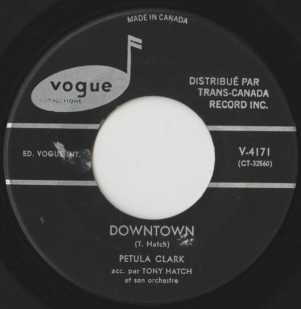 【中古】加7” Petula Clark Downtown V4171 Vogue Productions /00080