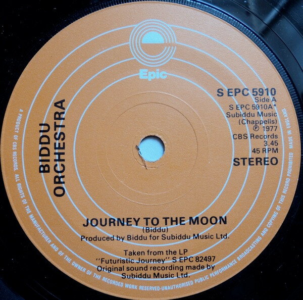 【中古】英7” Biddu Orchestra Journey To The Moon SEPC5910 Epic /00080