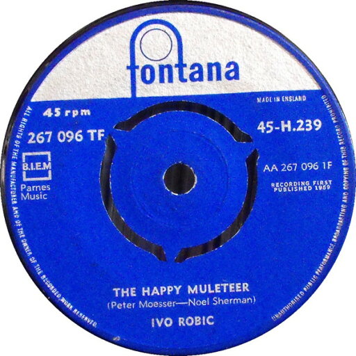 【中古】英7” Ivo Robi? The Happy Muleteer 45H239 Fontana /00080 【中古】英7” Ivo Robi? The Happy Muleteer 45H239 Fontana /00080