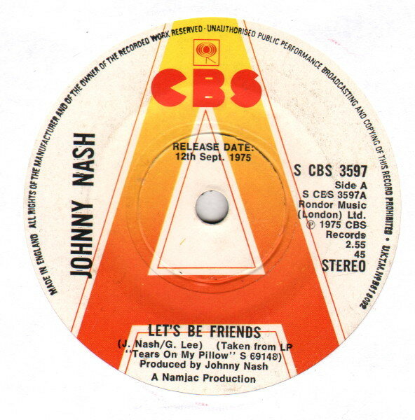 š۱7 Johnny Nash Lets Be Friends SCBS3597 CBS /00080
