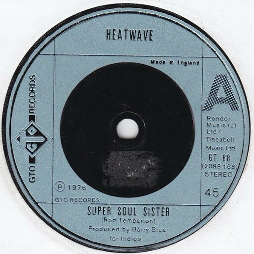 【中古】英7” Heatwave Super Soul Sister GT68 GTO /00080 【中古】英7” Heatwave Super Soul Sister GT68 GTO /00080