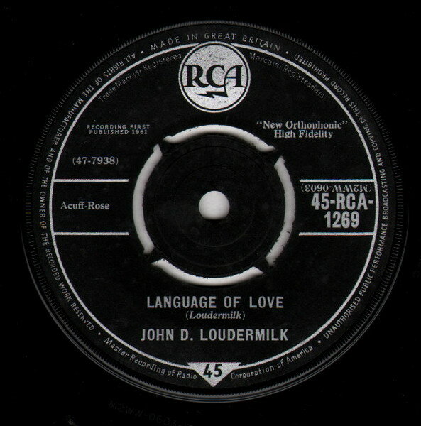 ・アーティスト John D. Loudermilk ・タイトル Language Of Love ・レーベル・型番 RCA, RCA 45RCA1269 ・フォーマット 7インチレコード ・コンディション(盤) 良い (VG+) ・コンディション(ジャケット) プレインカバー（元ジャケット／カバー無し） ・コンディション(帯) オビなし ・特記事項 【company sleeve】 サンプル画像です。実際の商品の画像ではありません 商品写真はバーコード/カタログ番号に対応したサンプル画像ですので、お送りする商品の画像ではありません。帯やライナーなどの付属品は、特記事項に記載されている場合のみ含まれます。プロモやカラーレコードなどの仕様についても、該当する場合のみ特記事項に記載しています。 【ご購入前に必ずご確認ください】 ・本店サイト(www.recordcity.jp)とは価格、送料が違います ・本店サイト、その他支店のオーダーとは同梱発送できません ・注文確定後に別の注文を頂いた場合、注文同士の同梱は致しかねます。 ・別倉庫から発送しているため、店頭受け渡しは対応しておりません ・一部商品は他の通販サイトでも販売しているため、ご注文のタイミングによっては商品のご用意ができない場合がございます。 ・土日祝日はお休みです 金曜・祝前日9時以降のご連絡またはご入金は、返答または発送が週明け・祝日明けに順次対応となります。 ・ご購入後のキャンセル不可 ご購入後のキャンセルはいかなる理由においてもお受けできません。ご了承の上、ご購入くださいませ。 ・日本郵便(ゆうパック/ゆうメール)によるお届けになります。 ・中古品であることをご理解ください 当ストアでは中古商品を主に販売しております。中古品であることをご理解の上ご購入ください。また、一部商品はRecordCityオンラインストアで試聴可能です。 ・返品について お客様のご都合による返品は一切承っておりません。 表記の内容と実際の商品に相違がある場合、また針飛び等で返品・返金をご希望される場合は、商品の到着後1週間以内にご連絡ください。商品の返送をこちらで確認後、キャンセル・返金を行います。 コンディションVG以下の商品は返品できません。プレイに影響のない表面のこすれ傷、プレス起因のノイズ盤は返品の対象外です。 【コンディション表記】 ・ほぼ新品(M-)(Like New) 完全な新品。未使用。当店ではほぼ使用しません ・非常に良い(EX)(Excellent) 中古盤として美品な状態。わずかな経年を感じるものの傷みを感じさせない、当店基準で最高の状態 ・良い(VG+)(Very Good Plus) 丁寧に扱われた中古品で、軽い使用感がみられる。 ・可(VG)(Acceptable) 使い込まれた中古品で、「良い」よりもさらに使用感がみられる。 ・悪い(VG-)(Bad) 状態が悪いアイテム。使用の保障はなく、再生不可、針飛び、目立つノイズがあるかもしれない。状態によるクレーム不可。返品不可。 ・非常に悪い(G)(Very Bad) 「悪い」よりさらに状態が悪いアイテム。使用の保障はなく、再生不可、針飛び、目立つノイズがあるかもしれない。状態によるクレーム不可。返品不可。 ・ジャンク(Fair)(Junk/Fair) 割れている、反っている、水ダメージがある、カビ、ジャケットが分離している、ひどい書き込み、ひどい擦れなど最低の状態。使用の保障はなく、再生不可、針飛び、目立つノイズがあるかもしれない。状態によるクレーム不可。返品不可。 ・ジャンク(Poor)(Junk/Poor) 割れている、反っている、水ダメージがある、カビ、ジャケットが分離している、ひどい書き込み、ひどい擦れなど最低の状態。使用の保障はなく、再生不可、針飛び、目立つノイズがあるかもしれない。状態によるクレーム不可。返品不可。