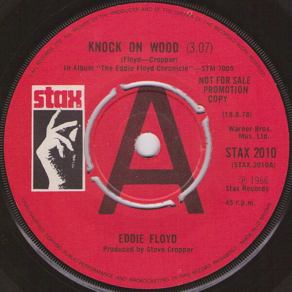 ・アーティスト Eddie Floyd ・タイトル Knock On Wood ・レーベル・型番 Stax STAX2010 ・フォーマット 7インチレコード ・コンディション(盤) 可 (VG) ・コンディション(ジャケット) プレインカ...