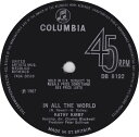 【中古】英7” Kathy Kirby In All The World DB8192 Columbia /00080