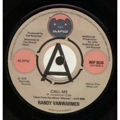 英7” Randy Vanwarmer Call Me WIP6536PROMO Bearsville プロモ /00080