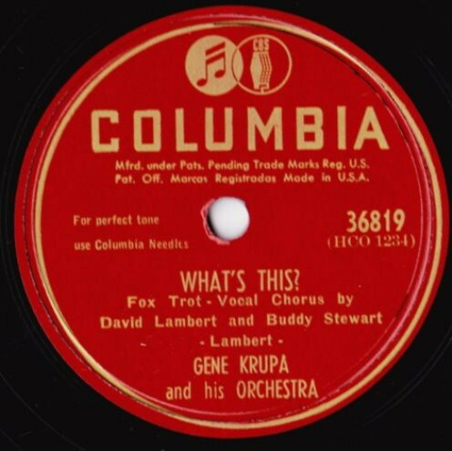 쥳ɥƥ ŷԾŹ㤨֡š78RPM/SP Gene Krupa & His Orchestra Whats This / That Drummers Band 36819 COLUMBIA /00500פβǤʤ1,408ߤˤʤޤ