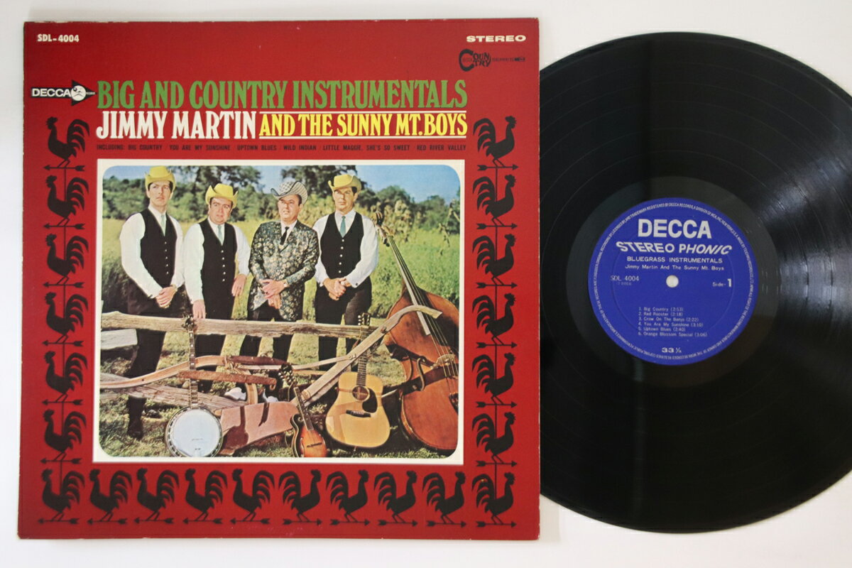 【中古】LP Jimmy Martin Big And Country Instrumentals SDL4004 DECCA Japan Vinyl /00260