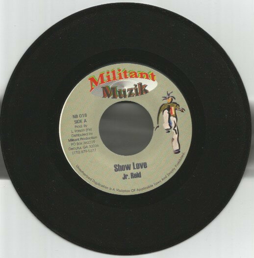 【中古】ジャマイカ7” Junior Reid / Anthony Cruz Show Love / Watch Out NB018 Militant Muzik /00080