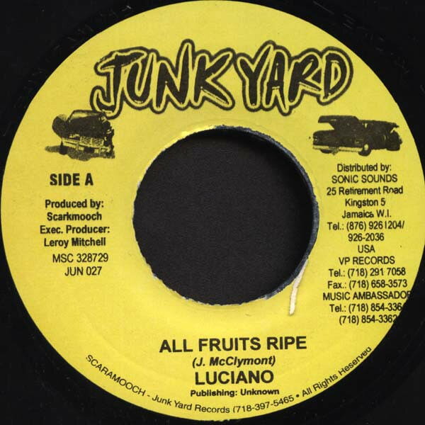 ・アーティスト Luciano ・タイトル All Fruits Ripe ・レーベル・型番 Junk Yard, Junk Yard JUN027 ・フォーマット 7インチレコード ・コンディション(盤) 良い (VG+) ・コンディション(ジャケット) ・コンディション(帯) オビなし ・特記事項 【レーベルに書き込み】 サンプル画像です。実際の商品の画像ではありません 商品写真はバーコード/カタログ番号に対応したサンプル画像ですので、お送りする商品の画像ではありません。帯やライナーなどの付属品は、特記事項に記載されている場合のみ含まれます。プロモやカラーレコードなどの仕様についても、該当する場合のみ特記事項に記載しています。 【ご購入前に必ずご確認ください】 ・本店サイト(www.recordcity.jp)とは価格、送料が違います ・本店サイト、その他支店のオーダーとは同梱発送できません ・注文確定後に別の注文を頂いた場合、注文同士の同梱は致しかねます。 ・別倉庫から発送しているため、店頭受け渡しは対応しておりません ・一部商品は他の通販サイトでも販売しているため、ご注文のタイミングによっては商品のご用意ができない場合がございます。 ・土日祝日はお休みです 金曜・祝前日9時以降のご連絡またはご入金は、返答または発送が週明け・祝日明けに順次対応となります。 ・ご購入後のキャンセル不可 ご購入後のキャンセルはいかなる理由においてもお受けできません。ご了承の上、ご購入くださいませ。 ・日本郵便(ゆうパック/ゆうメール)によるお届けになります。 ・中古品であることをご理解ください 当ストアでは中古商品を主に販売しております。中古品であることをご理解の上ご購入ください。また、一部商品はRecordCityオンラインストアで試聴可能です。 ・返品について お客様のご都合による返品は一切承っておりません。 表記の内容と実際の商品に相違がある場合、また針飛び等で返品・返金をご希望される場合は、商品の到着後1週間以内にご連絡ください。商品の返送をこちらで確認後、キャンセル・返金を行います。 コンディションVG以下の商品は返品できません。プレイに影響のない表面のこすれ傷、プレス起因のノイズ盤は返品の対象外です。 【コンディション表記】 ・ほぼ新品(M-)(Like New) 完全な新品。未使用。当店ではほぼ使用しません ・非常に良い(EX)(Excellent) 中古盤として美品な状態。わずかな経年を感じるものの傷みを感じさせない、当店基準で最高の状態 ・良い(VG+)(Very Good Plus) 丁寧に扱われた中古品で、軽い使用感がみられる。 ・可(VG)(Acceptable) 使い込まれた中古品で、「良い」よりもさらに使用感がみられる。 ・悪い(VG-)(Bad) 状態が悪いアイテム。使用の保障はなく、再生不可、針飛び、目立つノイズがあるかもしれない。状態によるクレーム不可。返品不可。 ・非常に悪い(G)(Very Bad) 「悪い」よりさらに状態が悪いアイテム。使用の保障はなく、再生不可、針飛び、目立つノイズがあるかもしれない。状態によるクレーム不可。返品不可。 ・ジャンク(Fair)(Junk/Fair) 割れている、反っている、水ダメージがある、カビ、ジャケットが分離している、ひどい書き込み、ひどい擦れなど最低の状態。使用の保障はなく、再生不可、針飛び、目立つノイズがあるかもしれない。状態によるクレーム不可。返品不可。 ・ジャンク(Poor)(Junk/Poor) 割れている、反っている、水ダメージがある、カビ、ジャケットが分離している、ひどい書き込み、ひどい擦れなど最低の状態。使用の保障はなく、再生不可、針飛び、目立つノイズがあるかもしれない。状態によるクレーム不可。返品不可。