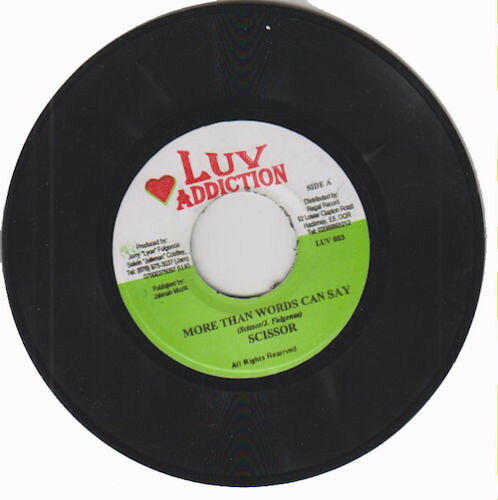 【中古】ジャマイカ7” Scissor / Rick Wayne More Than Words Can Say / Pretty Lady LUV003 Luv Addiction /00080