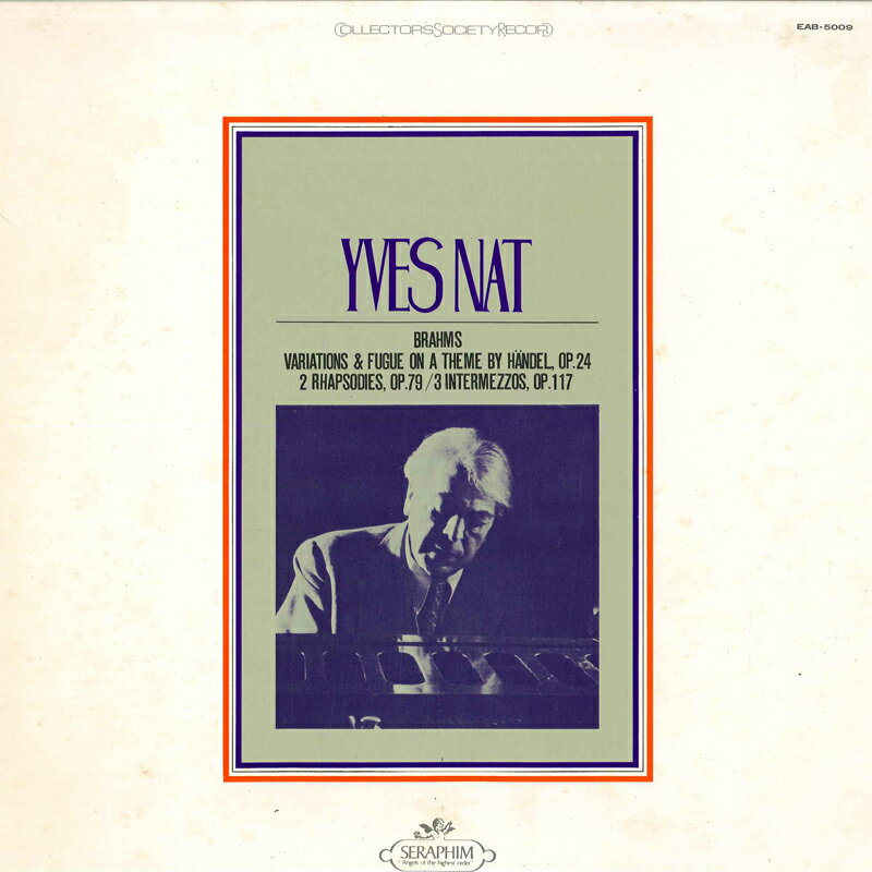 【中古】LP イヴ・ナット ブラームス ヘンデルの主題による変奏曲とフーガ作品24 EAB5009 SERAPHIM /00..