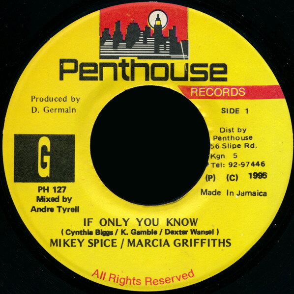 【中古】ジャマイカ7” Mikey Spice / Marcia Griffiths If Only You Know PH127 Penthouse Records /00080