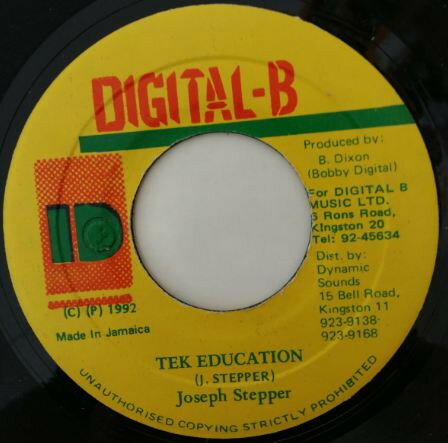 【中古】ジャマイカ7” Joseph Stepper Tek Education NONE Digital-B /00080 【中古】ジャマイカ7” Joseph Stepper Tek Education NONE Digital-B /00080