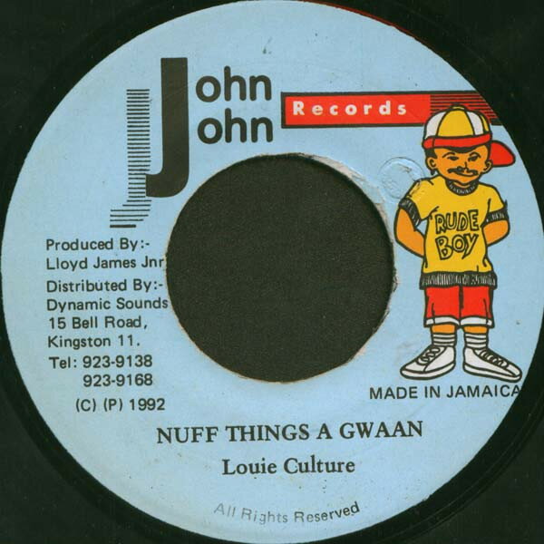 ・アーティスト Louie Culture ・タイトル Nuff Things A Gwaan ・レーベル・型番 John John Records NONE ・フォーマット 7インチレコード ・コンディション(盤) 良い (VG+) ・コ...