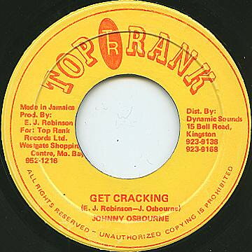 ジャマイカ7” Johnny Osbourne Get Cracking NONE Top Rank /00080