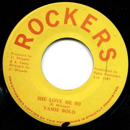 【中古】ジャマイカ7” Yami Bolo She Love Me So NONE Rockers /00080 【中古】ジャマイカ7” Yami Bolo She Love Me So NONE Rockers /00080