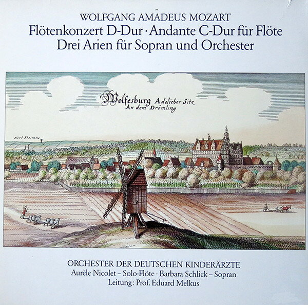 【中古】独LP Wolfgang Amadeus Mozart, Orche Flotenkonzert D-Dur Andante C-Dur Fur Flote Dre C3243 Not On Label /00260