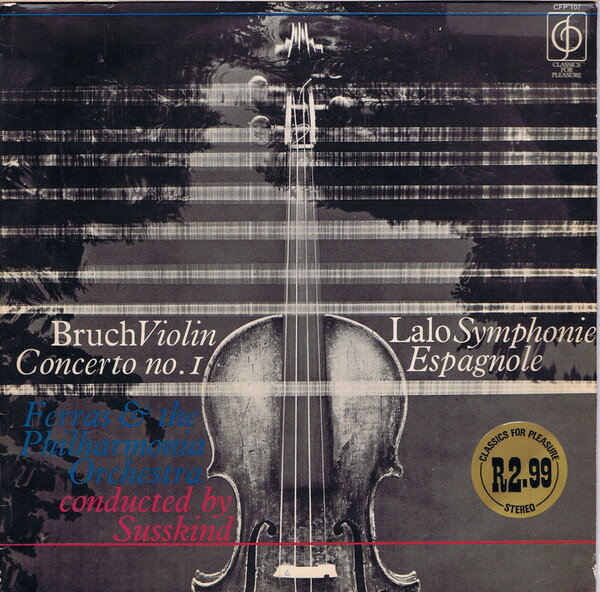 【中古】南アフリカLP Ferras &amp; The Philharmonia Orch Violin Concerto No.1 / Symphonie Espagnole Op. 21 CFP107 Classics For Pleasur /00260