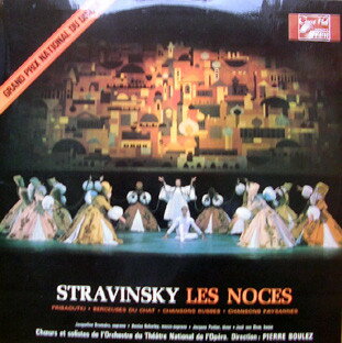 【中古】仏LP Igor Stravinsky - Orchestre Na Les Noces - Probaoutki - Berceuses Du Chat - Chanso SMS2433 Concert Hall /00260