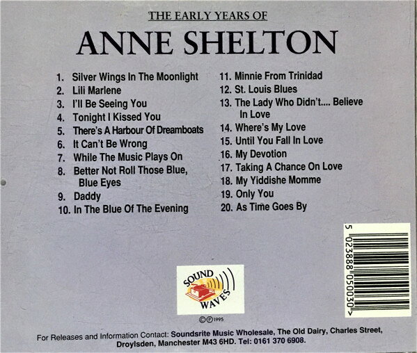【中古】CD Anne Shelton Early Years Of Anne Shelton SWNCD003 SOUND WAVES /00110