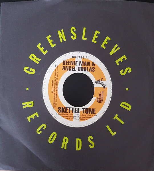 Artist Name: L - 【中古】7” Beenie Man & Angel Doolas / Ll Skettel Tune / Two Foot Puss GRE799 Greensleeves Records /00080
