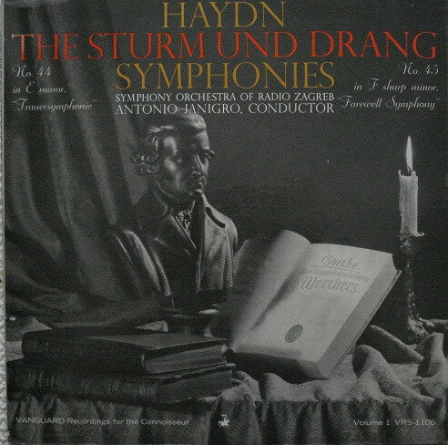 【中古】米LP Haydn, Symphony Orchestra Of R Sturm Und Drang Symphonies No. 44 And No. 45 (Volum VRS1106 Vanguard /00260