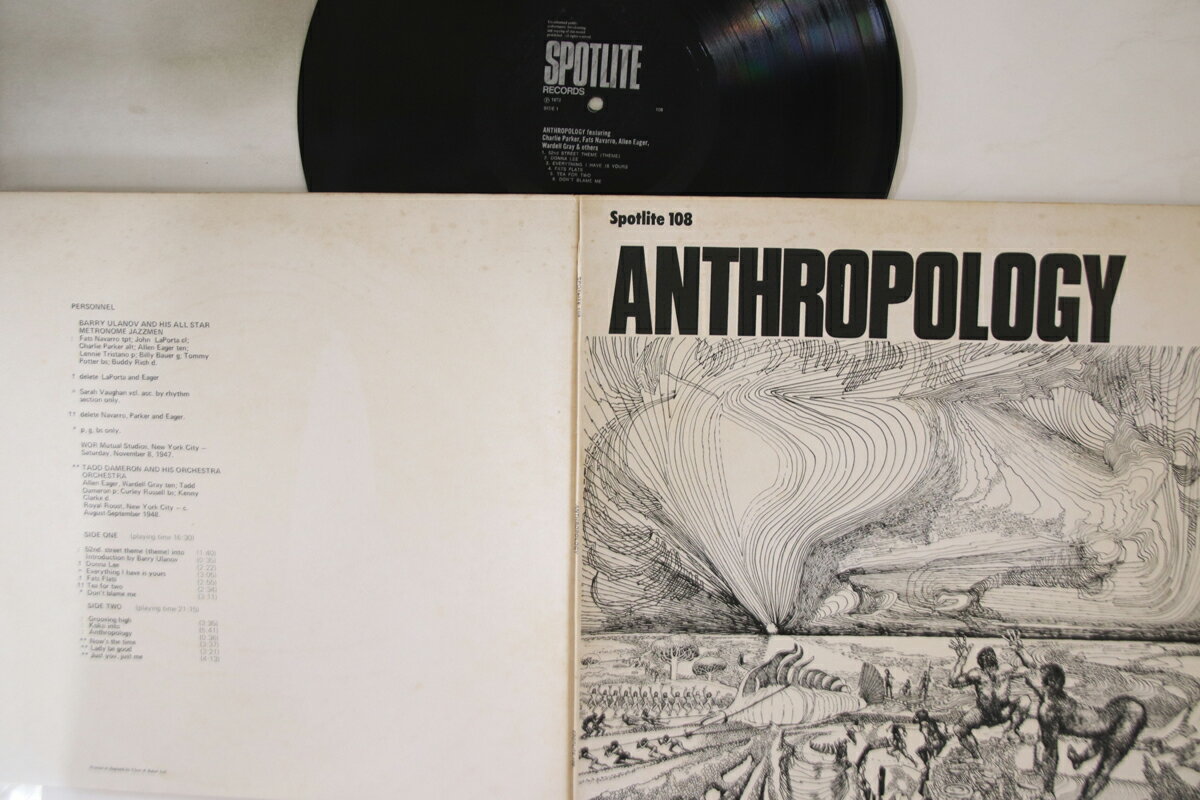 【中古】LP/GF Barry Ulanov Anthropology 108 SPOTLITE Japan Vinyl /00400