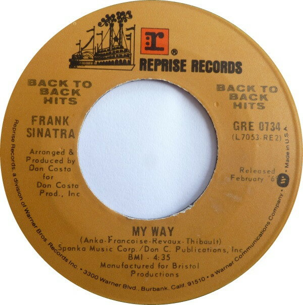 ・アーティスト Frank Sinatra ・タイトル My Way / Cycles ・レーベル・型番 REPRISE GRE0734 ・フォーマット 7インチレコード ・コンディション(盤) 良い (VG+) ・コンディション(ジャケット) プレインカバー（元ジャケット／カバー無し） ・コンディション(帯) オビなし ・特記事項 【盤に小さいキズ】 サンプル画像です。実際の商品の画像ではありません 商品写真はバーコード/カタログ番号に対応したサンプル画像ですので、お送りする商品の画像ではありません。帯やライナーなどの付属品は、特記事項に記載されている場合のみ含まれます。プロモやカラーレコードなどの仕様についても、該当する場合のみ特記事項に記載しています。 【ご購入前に必ずご確認ください】 ・本店サイト(www.recordcity.jp)とは価格、送料が違います ・本店サイト、その他支店のオーダーとは同梱発送できません ・注文確定後に別の注文を頂いた場合、注文同士の同梱は致しかねます。 ・別倉庫から発送しているため、店頭受け渡しは対応しておりません ・一部商品は他の通販サイトでも販売しているため、ご注文のタイミングによっては商品のご用意ができない場合がございます。 ・土日祝日はお休みです 金曜・祝前日9時以降のご連絡またはご入金は、返答または発送が週明け・祝日明けに順次対応となります。 ・ご購入後のキャンセル不可 ご購入後のキャンセルはいかなる理由においてもお受けできません。ご了承の上、ご購入くださいませ。 ・日本郵便(ゆうパック/ゆうメール)によるお届けになります。 ・中古品であることをご理解ください 当ストアでは中古商品を主に販売しております。中古品であることをご理解の上ご購入ください。また、一部商品はRecordCityオンラインストアで試聴可能です。 ・返品について お客様のご都合による返品は一切承っておりません。 表記の内容と実際の商品に相違がある場合、また針飛び等で返品・返金をご希望される場合は、商品の到着後1週間以内にご連絡ください。商品の返送をこちらで確認後、キャンセル・返金を行います。 コンディションVG以下の商品は返品できません。プレイに影響のない表面のこすれ傷、プレス起因のノイズ盤は返品の対象外です。 【コンディション表記】 ・ほぼ新品(M-)(Like New) 完全な新品。未使用。当店ではほぼ使用しません ・非常に良い(EX)(Excellent) 中古盤として美品な状態。わずかな経年を感じるものの傷みを感じさせない、当店基準で最高の状態 ・良い(VG+)(Very Good Plus) 丁寧に扱われた中古品で、軽い使用感がみられる。 ・可(VG)(Acceptable) 使い込まれた中古品で、「良い」よりもさらに使用感がみられる。 ・悪い(VG-)(Bad) 状態が悪いアイテム。使用の保障はなく、再生不可、針飛び、目立つノイズがあるかもしれない。状態によるクレーム不可。返品不可。 ・非常に悪い(G)(Very Bad) 「悪い」よりさらに状態が悪いアイテム。使用の保障はなく、再生不可、針飛び、目立つノイズがあるかもしれない。状態によるクレーム不可。返品不可。 ・ジャンク(Fair)(Junk/Fair) 割れている、反っている、水ダメージがある、カビ、ジャケットが分離している、ひどい書き込み、ひどい擦れなど最低の状態。使用の保障はなく、再生不可、針飛び、目立つノイズがあるかもしれない。状態によるクレーム不可。返品不可。 ・ジャンク(Poor)(Junk/Poor) 割れている、反っている、水ダメージがある、カビ、ジャケットが分離している、ひどい書き込み、ひどい擦れなど最低の状態。使用の保障はなく、再生不可、針飛び、目立つノイズがあるかもしれない。状態によるクレーム不可。返品不可。