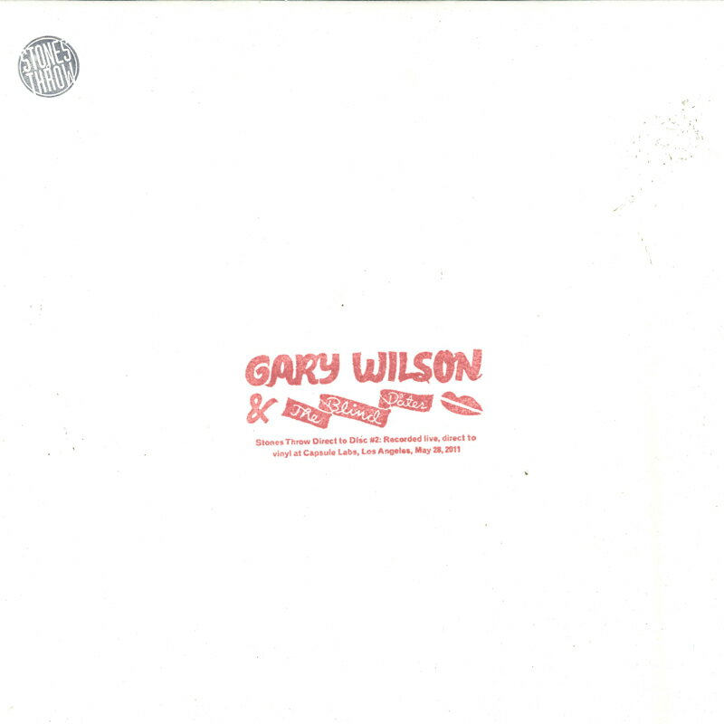 【新品】米LP Gary Wilson &amp; The Blind Dates Stones Throw Direct To Disc #2 STH2277 Stones Throw Records /00260