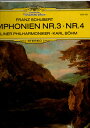 【中古】英LP Franz Schubert / Berliner Phil Symphonien Nr.3 ? Nr.4 2530526 Deutsche G...