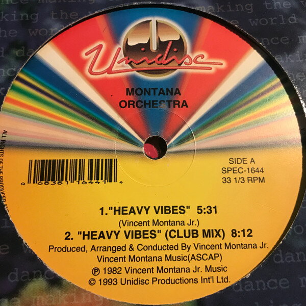 ����š�12�� Montana Orchestra / Montana Sextet Heavy Vibes SPEC1644 UNIDISC US Vinyl...