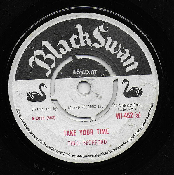 쥳ɥƥ ŷԾŹ㤨֡š۱7 Theo Beckford / Stranger Cole Take Your Time / Happy-Go-Lucky WI452 Black Swan /00080פβǤʤ3,058ߤˤʤޤ