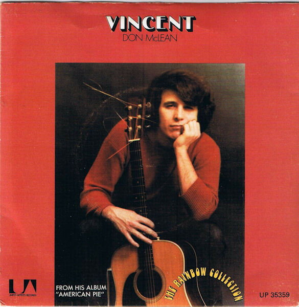Artist Name: R - 【中古】7” Don McLean Vincent UP35359 United Artists Recor /00080