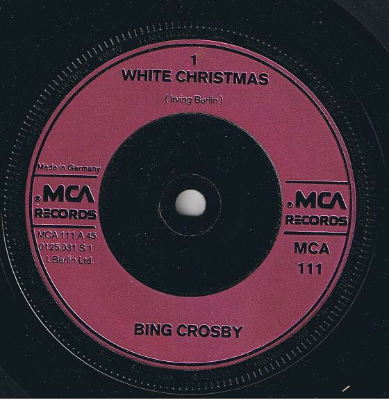 Artist Name: G - 【中古】7” Bing Crosby White Christmas MCA111 MCA Records /00080