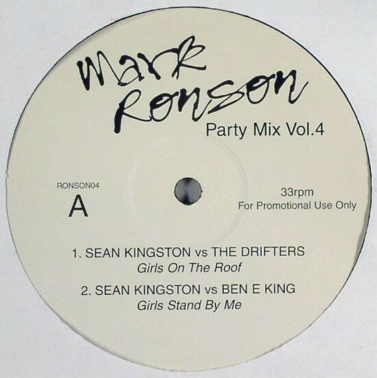 【中古】12” Mark Ronson Party Mix Vol.4 RONSON04 NOT ON LABEL /00250