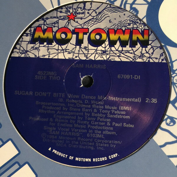 【中古】米12” Sam Harris Sugar Dont Bite 67091D Motown /00250